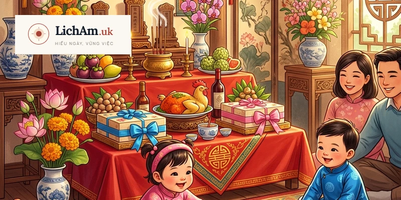 Bài Cúng Thôi Nôi Cho Bé Trai Bé Gái Chuẩn Truyền Thống Việt Nam